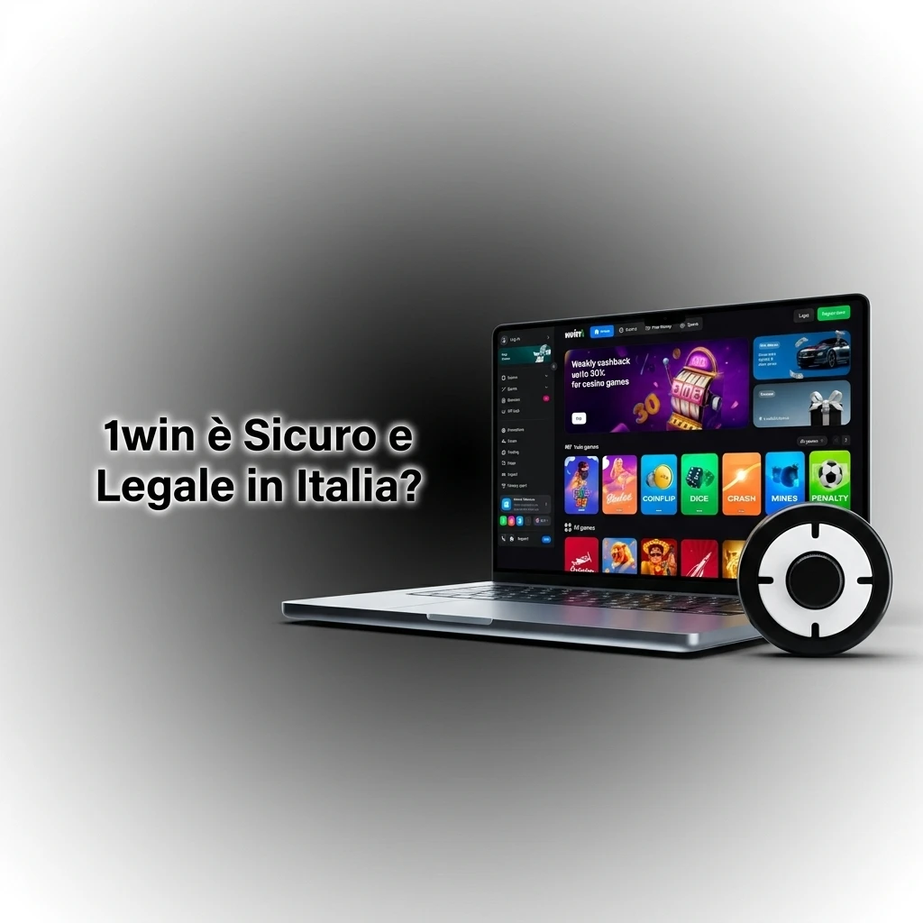 Logo 1win con scudo di sicurezza, licenza Curaçao eGaming e tecnologia SSL per utenti italiani