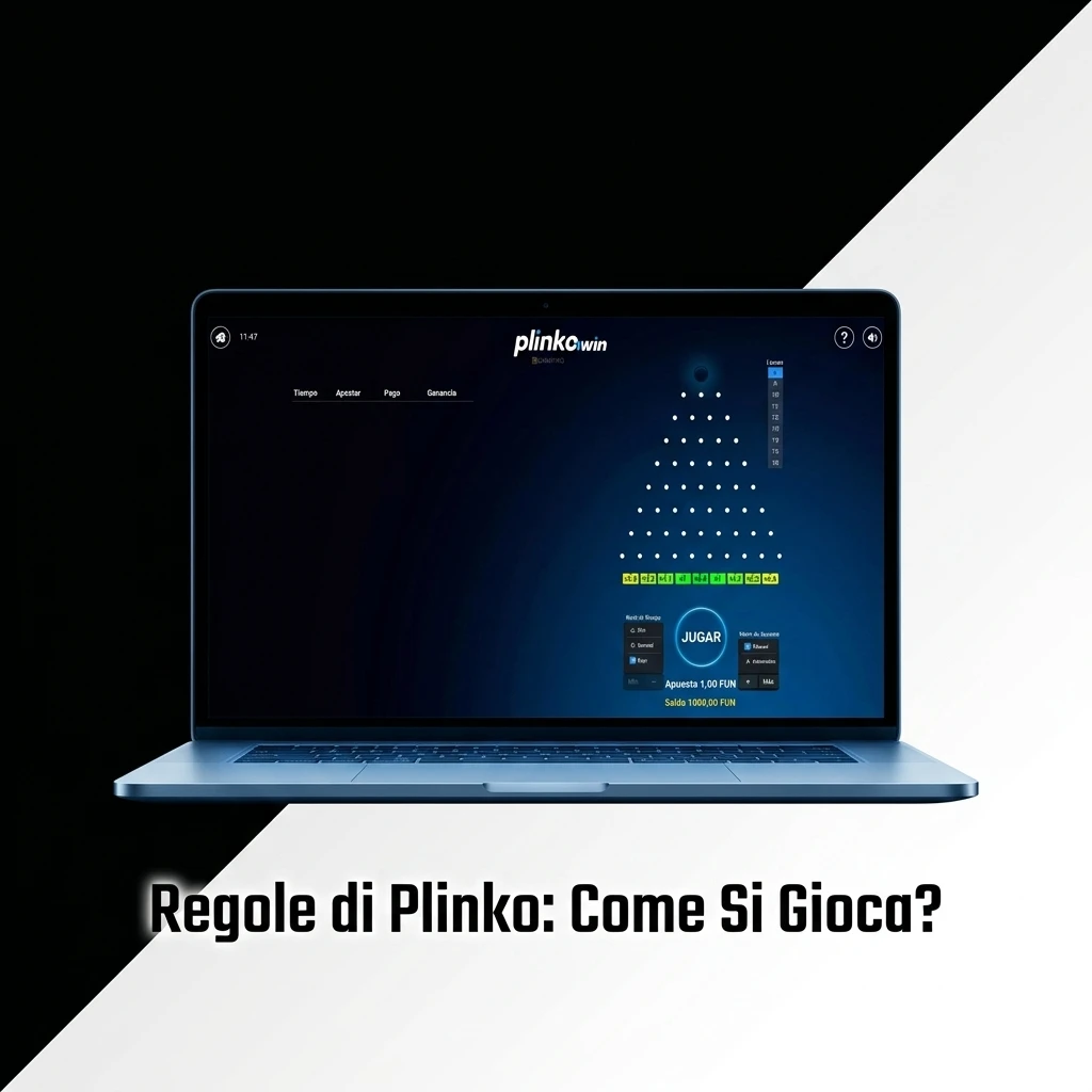 Pallina di Plinko che rimbalza su pioli in griglia a piramide verso slot con moltiplicatori di vincita