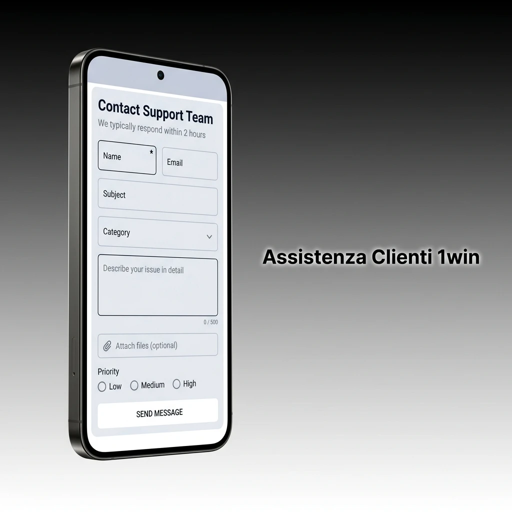 Assistenza clienti 1win: live chat 24/7, email e FAQ per supporto su pagamenti, prelievi e accesso account
