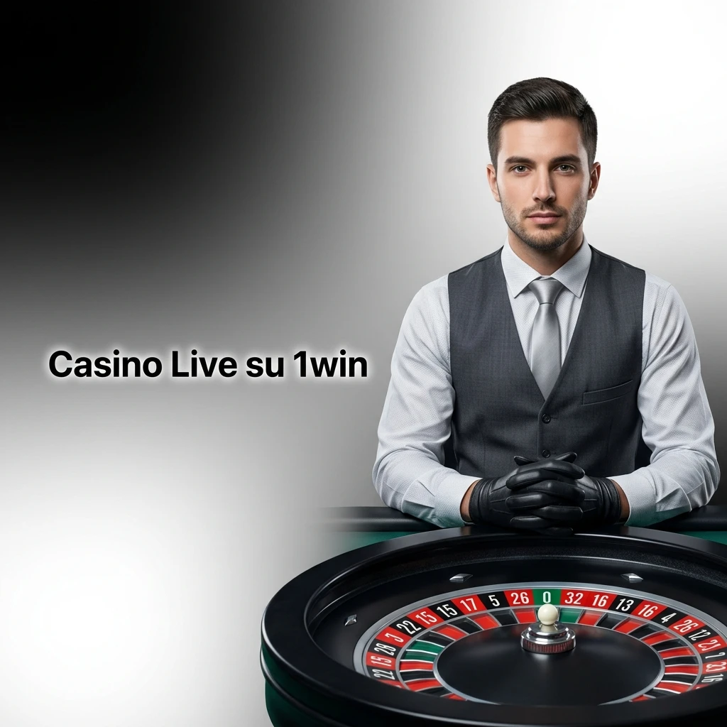 Tavolo da gioco Casino Live 1win con dealer professionisti in streaming HD: roulette, blackjack, baccarat e poker