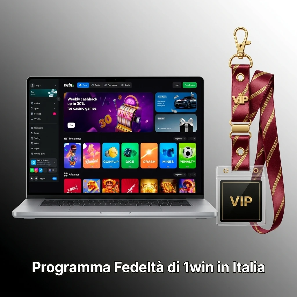 Programma fedeltà 1win Italia: livelli Bronzo, Argento, Oro, Platino, Diamante ed Elite con cashback e premi XP