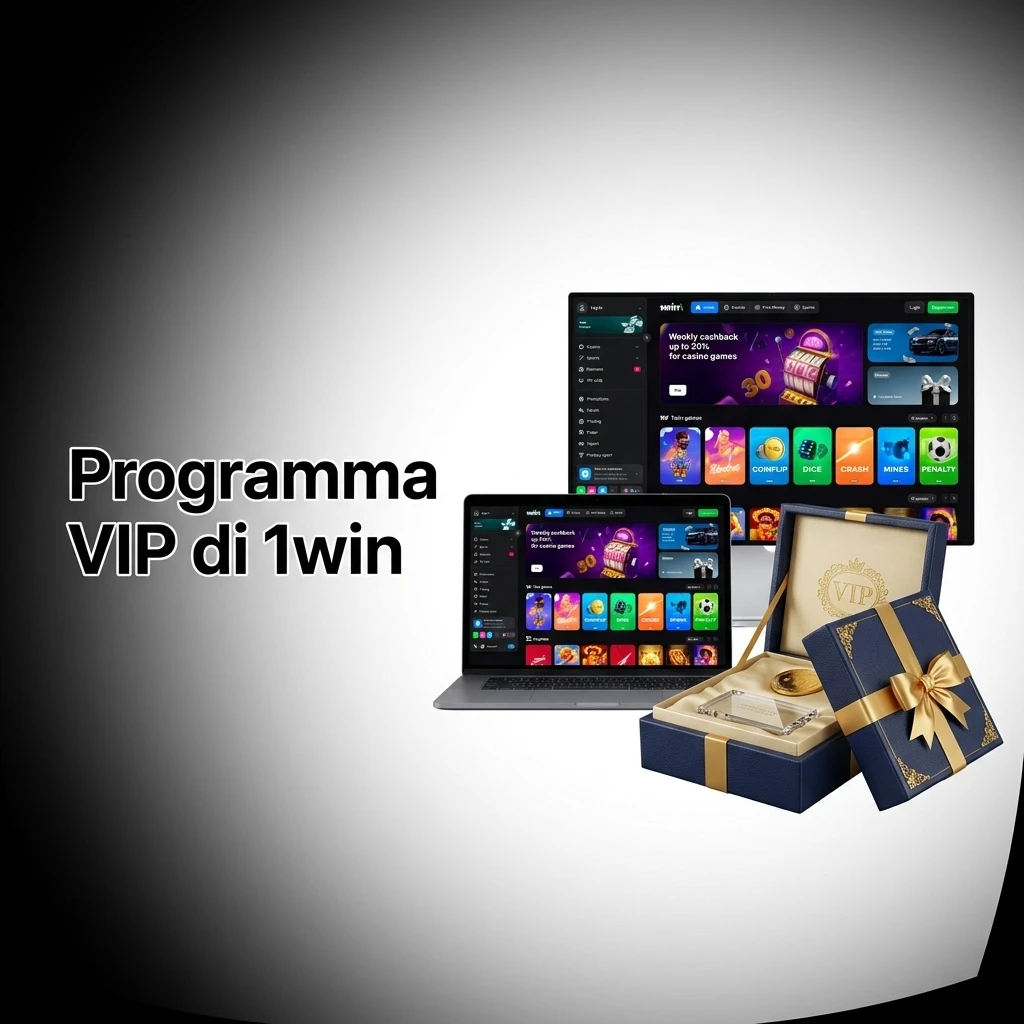 Programma fedeltà VIP di 1win con livelli e vantaggi esclusivi per giocatori attivi