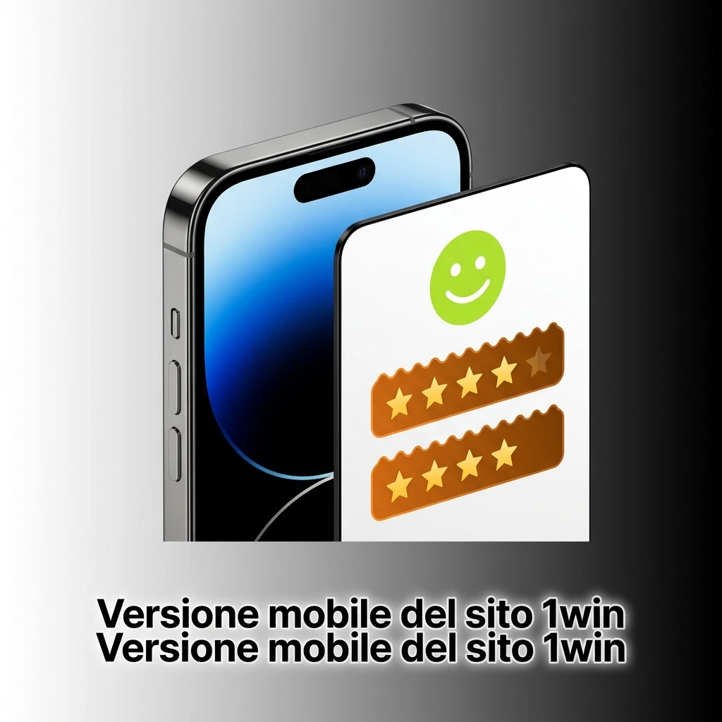 Versione mobile del sito 1win ottimizzata per smartphone e tablet, con accesso a scommesse, casinò e pagamenti