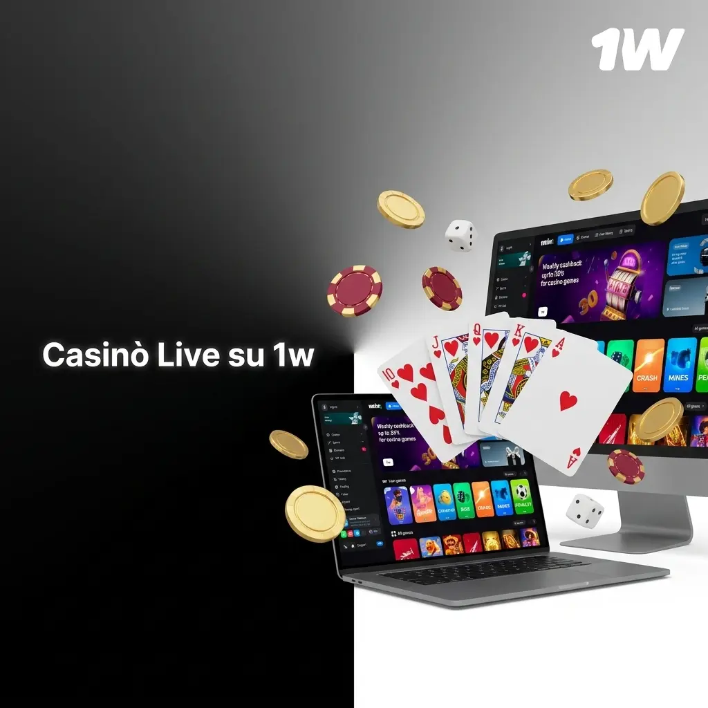 Casinò live 1w con dealer reali: Lightning Roulette, Crazy Time, Blackjack e altri giochi Evolution Gaming