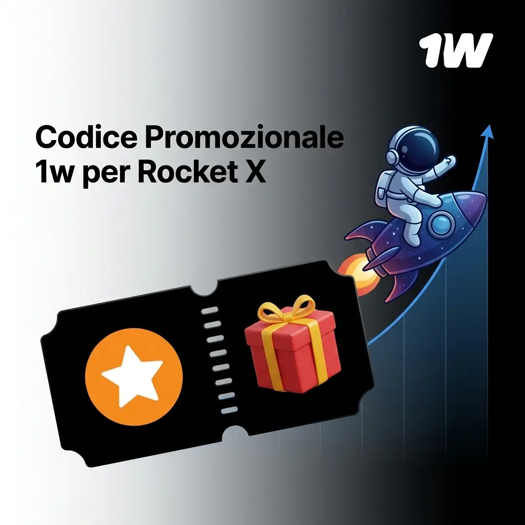 Codice promozionale 1win IT1WINP per Rocket X: inseriscilo alla registrazione per ottenere vantaggi esclusivi.