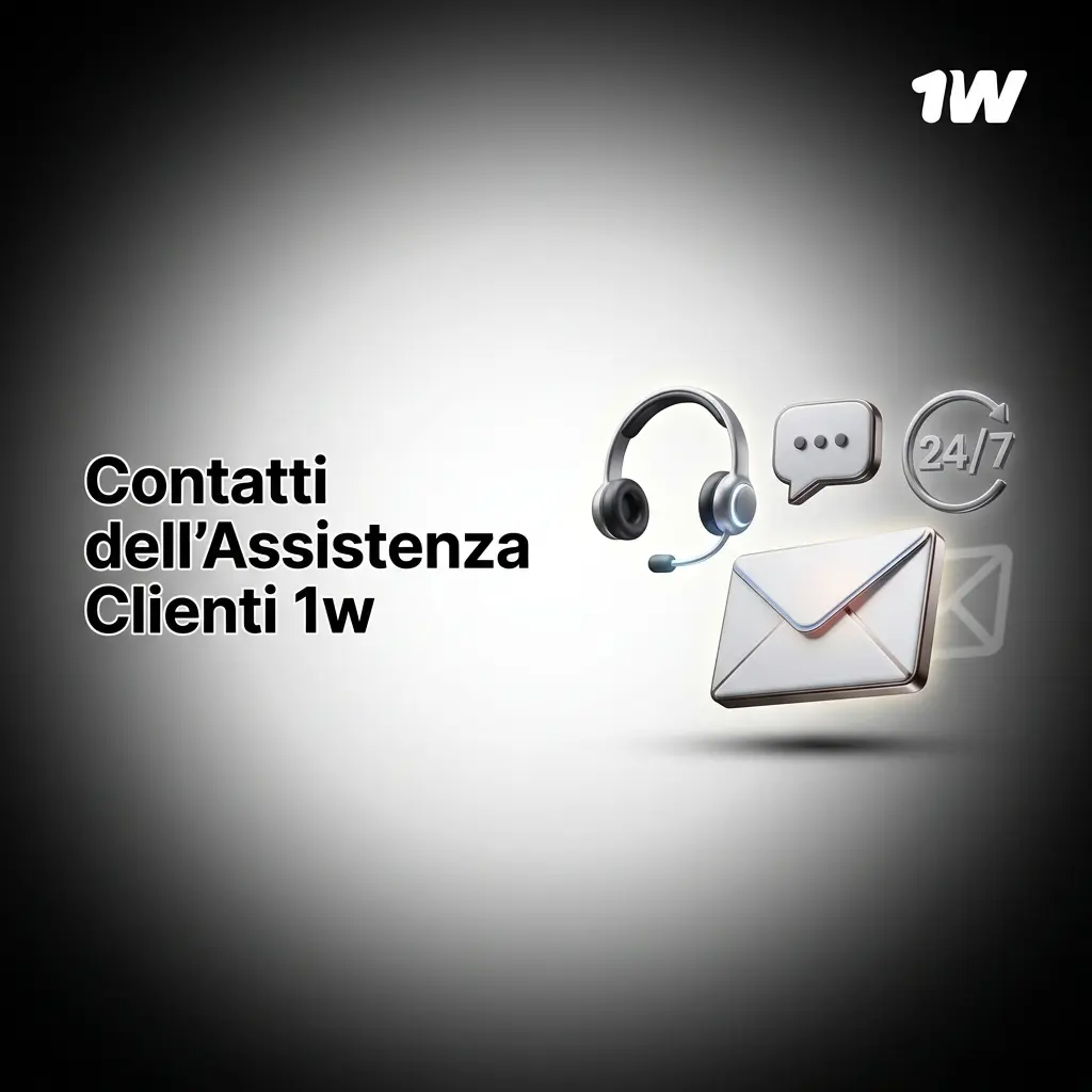 Team di supporto 1w disponibile via Live Chat, Email, Telegram e Social Media per assistenza su depositi e transazioni.
