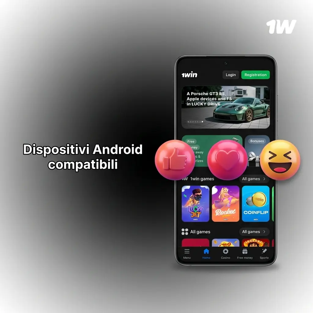 Dispositivi Android compatibili con l'app 1w: Samsung, Xiaomi, OPPO, Huawei, Google Pixel e altri modelli