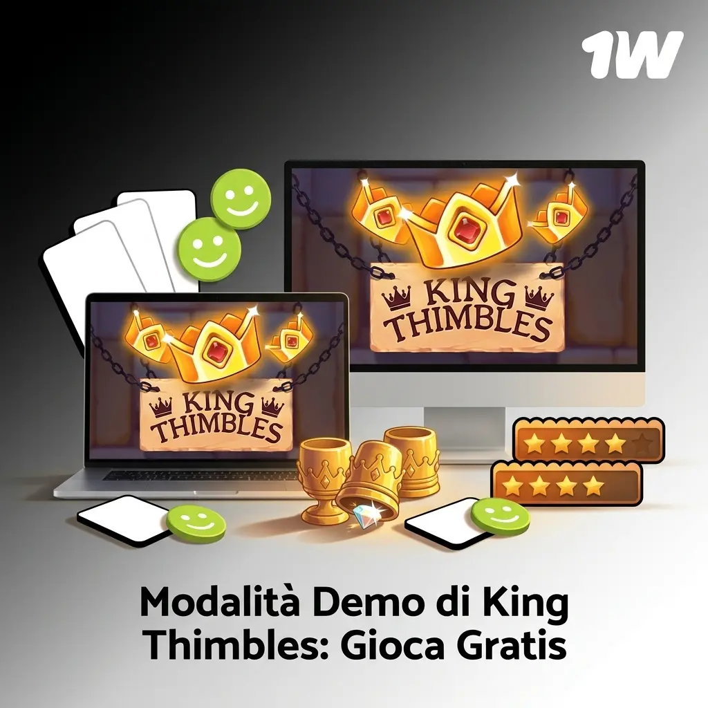 Schermata della modalità demo di King Thimbles con opzione di gioco gratuito senza deposito