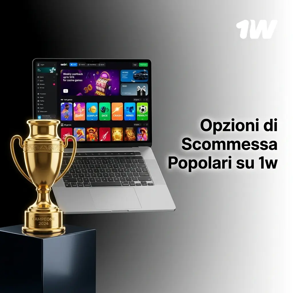Opzioni di scommessa su 1w: live, prematch, combinata e sistema per ogni tipo di giocatore