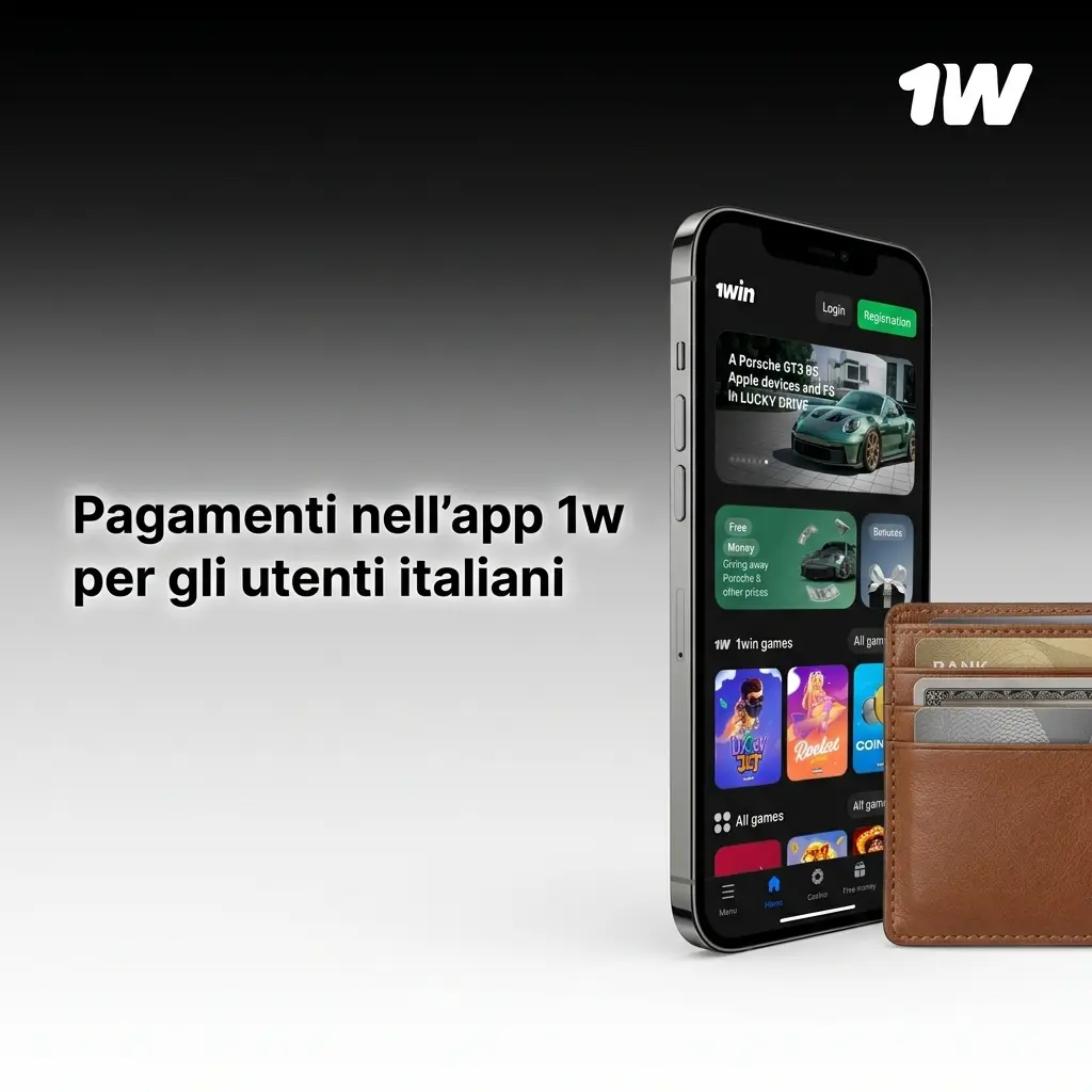 Metodi di pagamento app 1w per utenti italiani: Visa, Mastercard, crypto BTC ETH USDT e Perfect Money