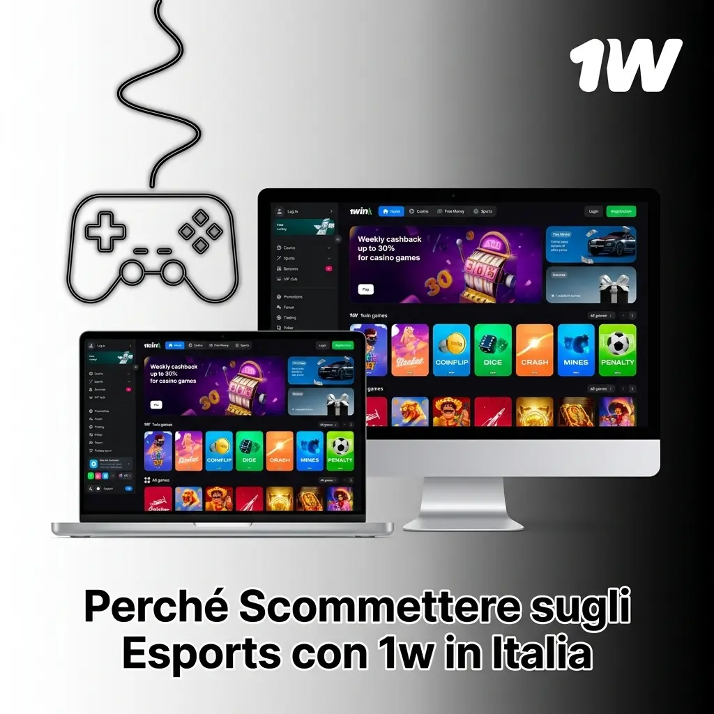 Piattaforma 1w per scommesse esports in Italia: bonus, pagamenti locali, app mobile e quote competitive