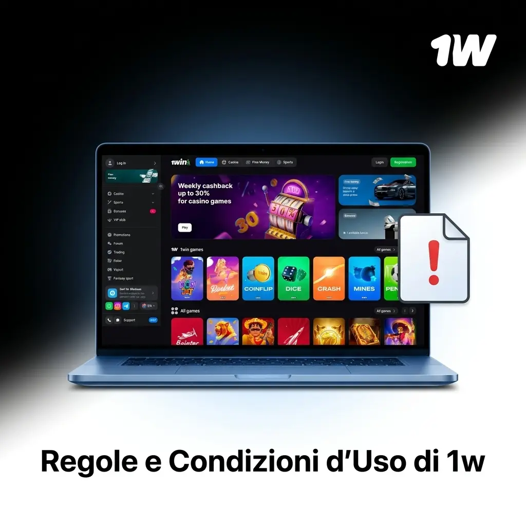 Regole e condizioni d'uso di 1w: età minima, account unico, bonus, verifica KYC e attività vietate