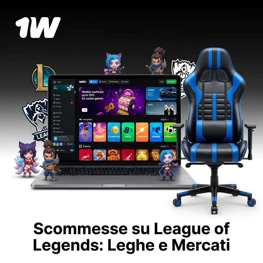 Scommesse su League of Legends: Worlds, LEC, LCK, MSI e LPL su 1w con mercati live e pre-match