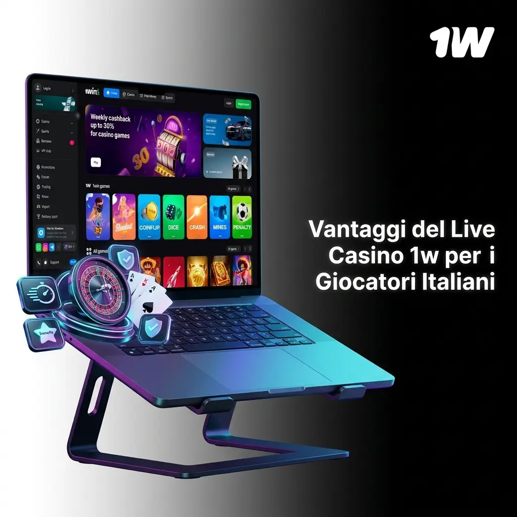 Live casino 1w con dealer reali in streaming HD, oltre 500 tavoli, provider certificati Evolution e Pragmatic Play per giocatori italiani